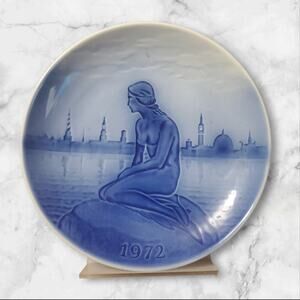 DESIREE DENMARK THE LITTLE MERMAID 1972 COLLECTIBLE PLATE 7.5 INCH EUC